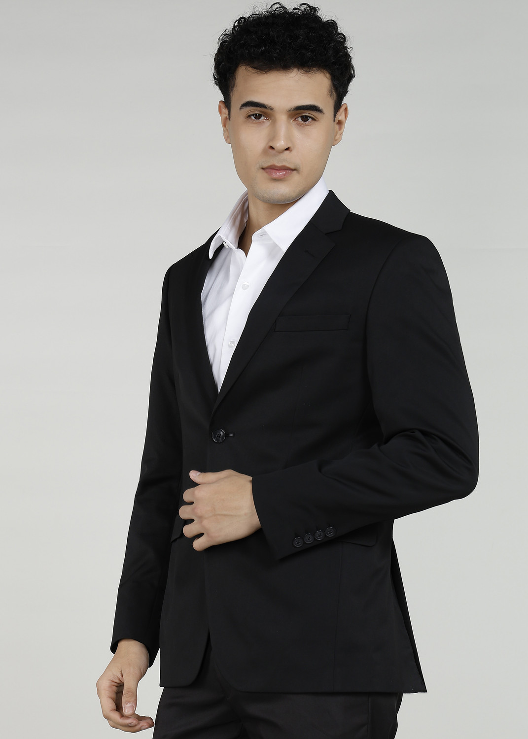 Image of PETER ENGLAND Solid Single Breasted Casual Men Blazer