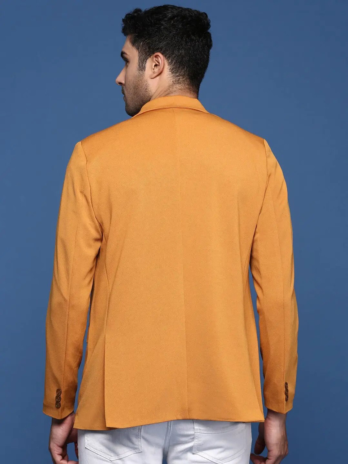 Image of SHOWOFFFF Solid Single Breasted Formal Men Blazer
