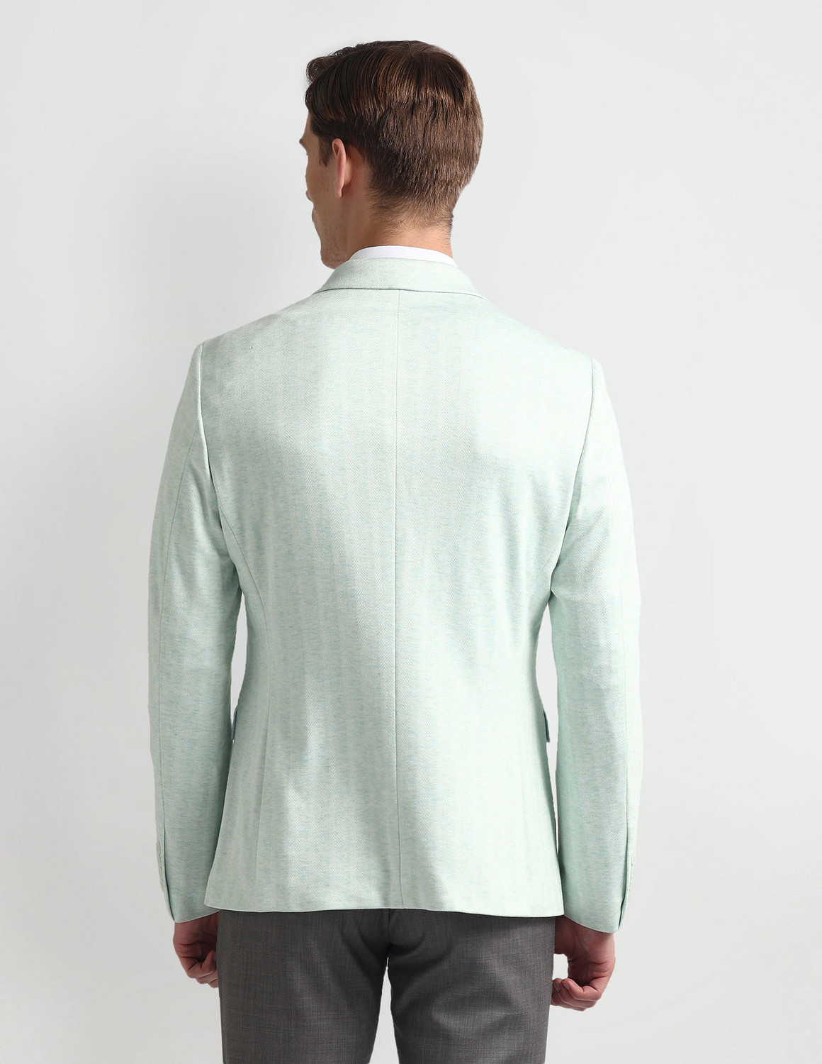 Image of ARROW Self Design Single Breasted Formal Men Blazer