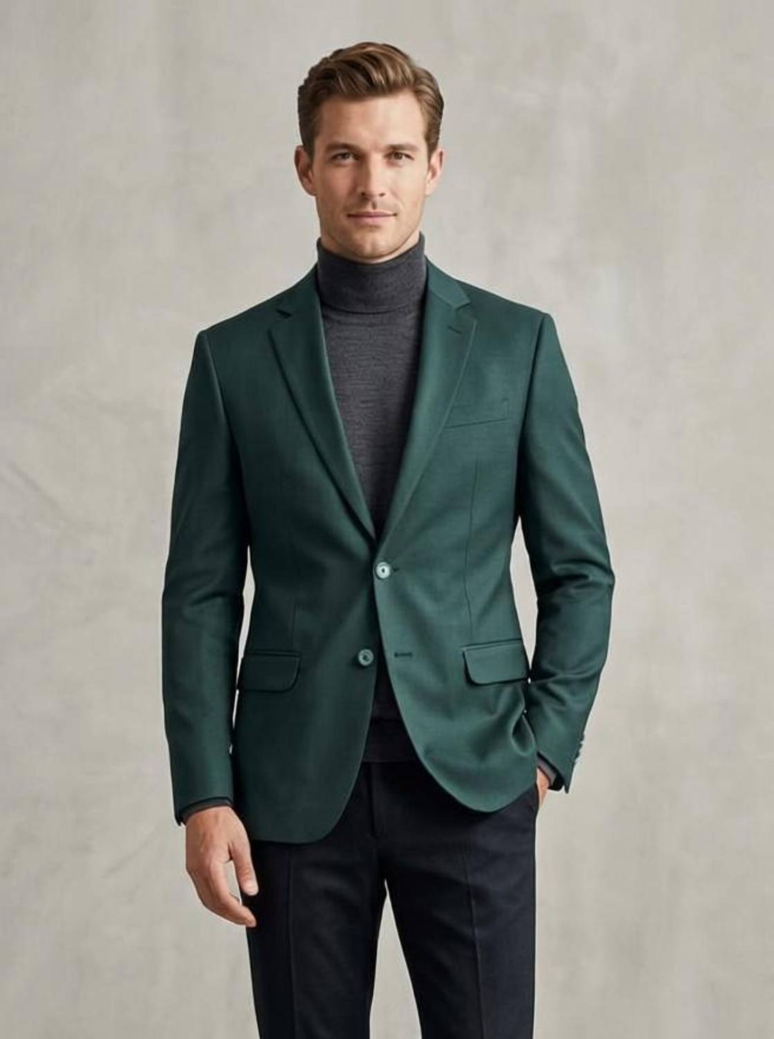 ASTHETIC Solid Single Breasted Party, Festive, Formal, Wedding, Casual Men Blazer