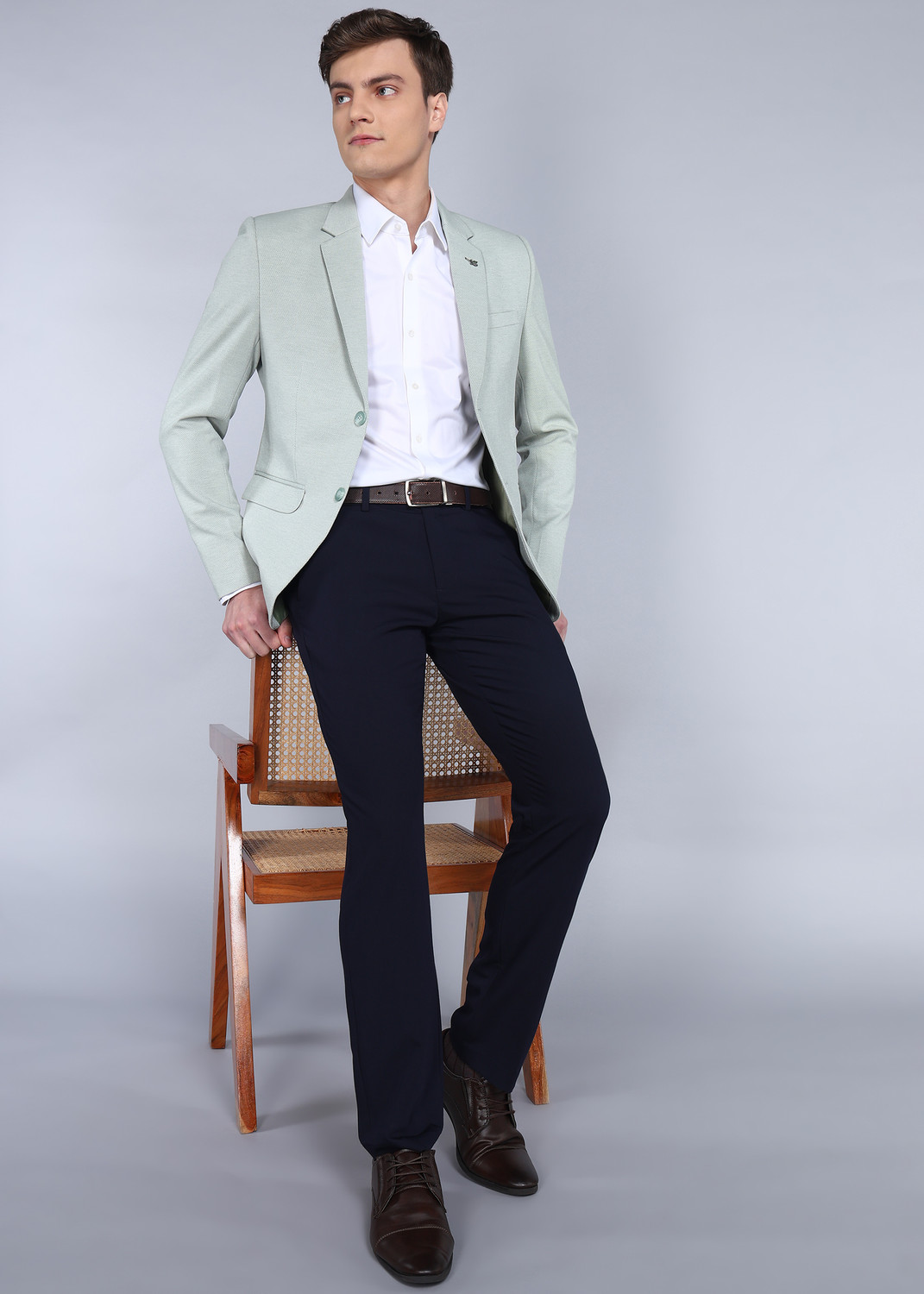 Image of KILLER Solid Single Breasted Casual Men Blazer