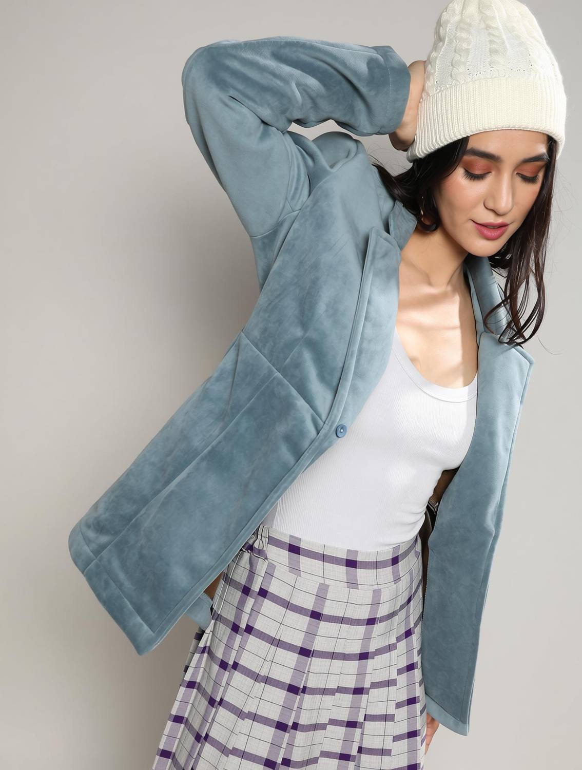 PINACOLADA Solid Single Breasted Casual Women Blazer