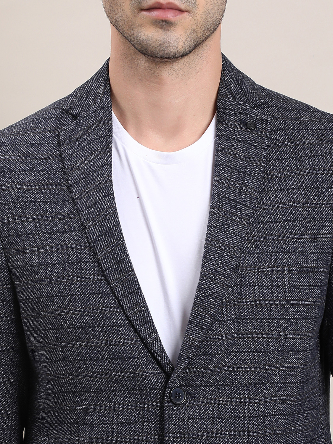 Image of TURTLE Checkered Single Breasted Casual Men Blazer