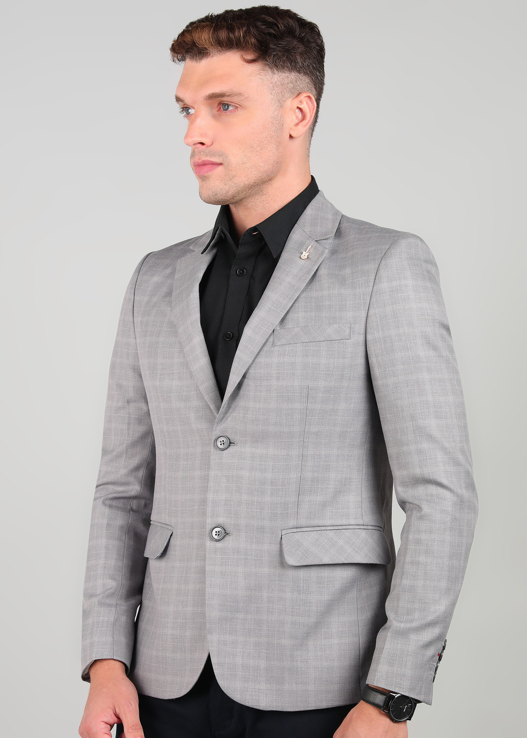 Image of KILLER Checkered Single Breasted Casual Men Blazer