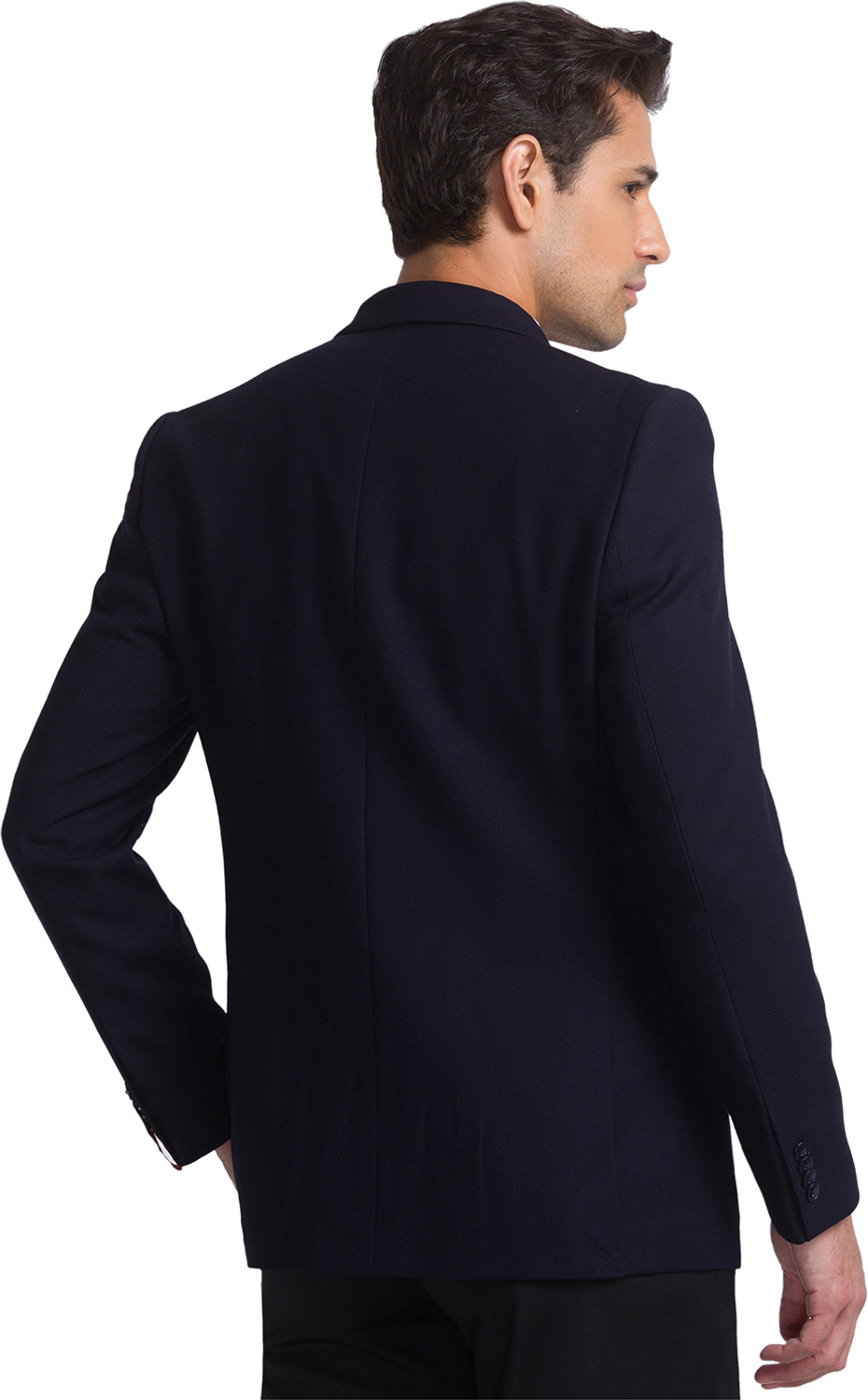 Image of Raymond Self Design Single Breasted Formal Men Blazer