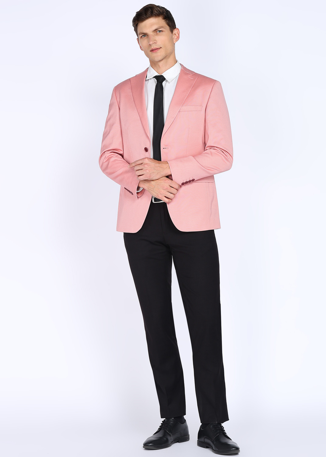 Image of PETER ENGLAND Self Design Single Breasted Formal Men Blazer