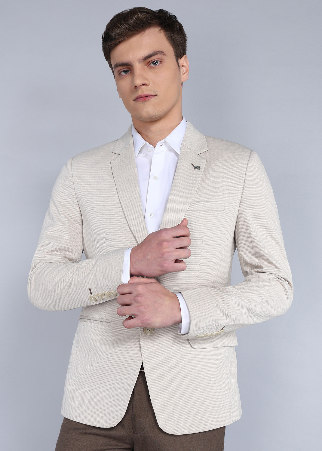 Image of KILLER Solid Single Breasted Casual Men Blazer