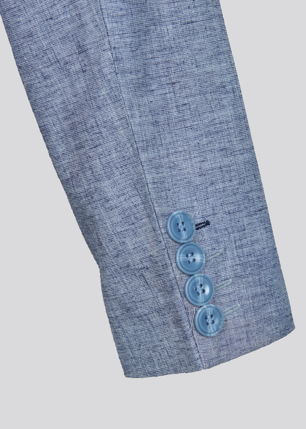 Image of KILLER Men Solid Single Breasted Casual Blazer (Blue)
