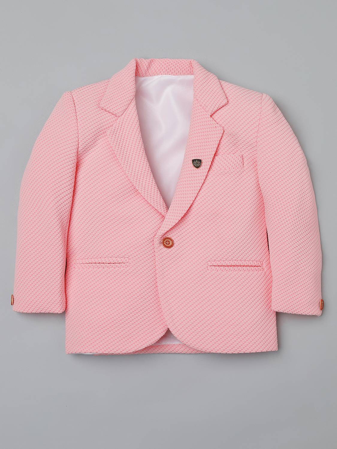 Ridokidz Solid Single Breasted Festive & Wedding Boys Blazer