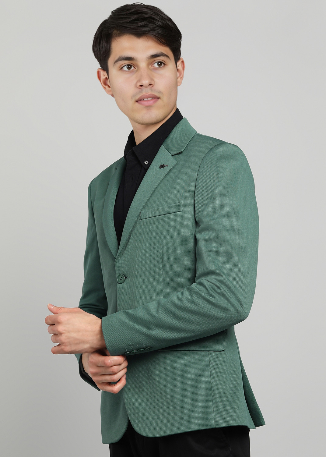 Image of KILLER Solid Single Breasted Casual Men Blazer