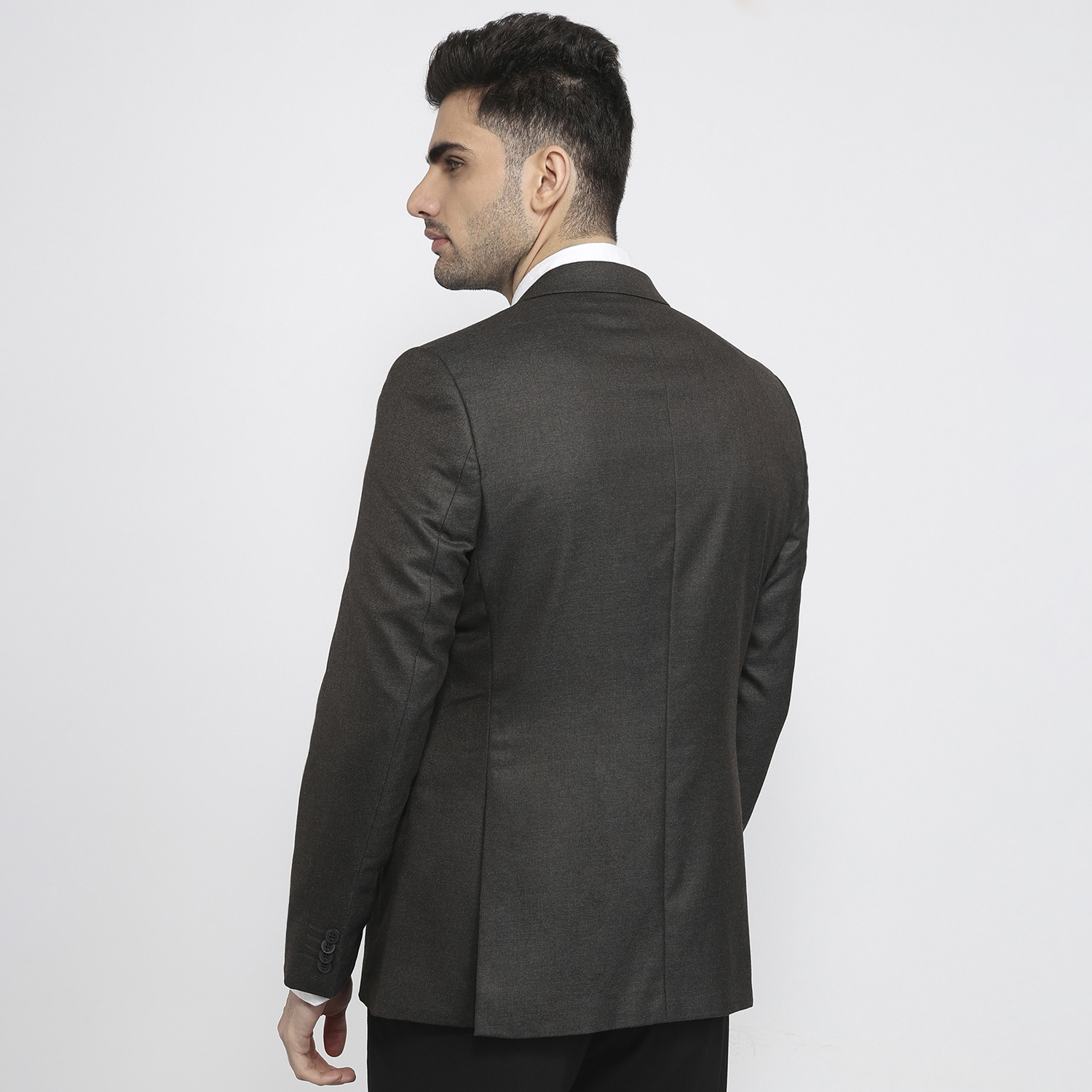 Image of Raymond Solid Single Breasted Formal Men Blazer