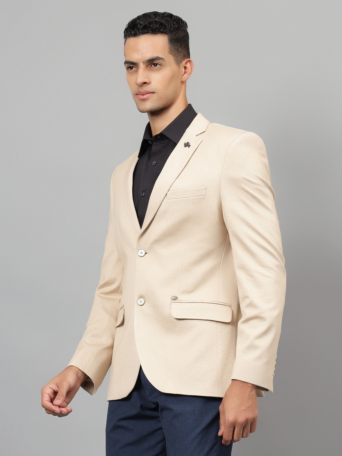 Image of CANTABIL Solid Single Breasted Casual Men Blazer