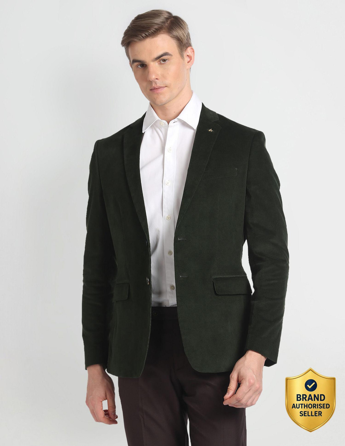 Image of ARROW Self Design Single Breasted Festive & Wedding Men Blazer