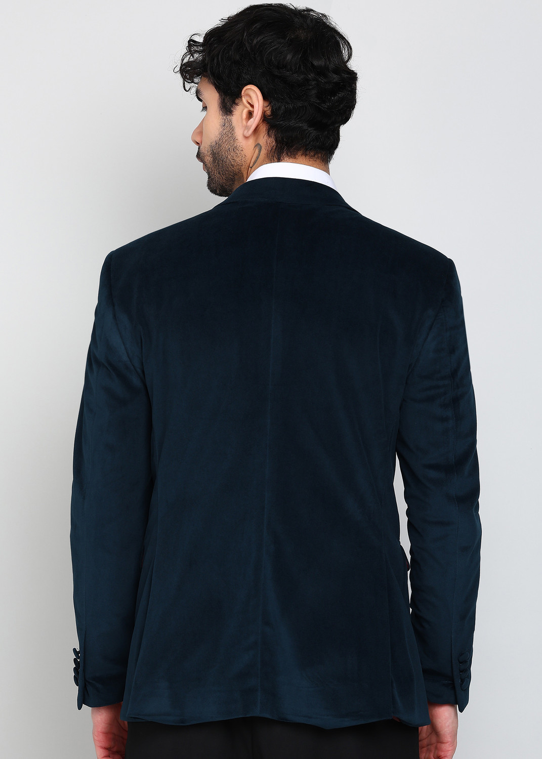 Image of PETER ENGLAND Solid Single Breasted Formal Men Blazer