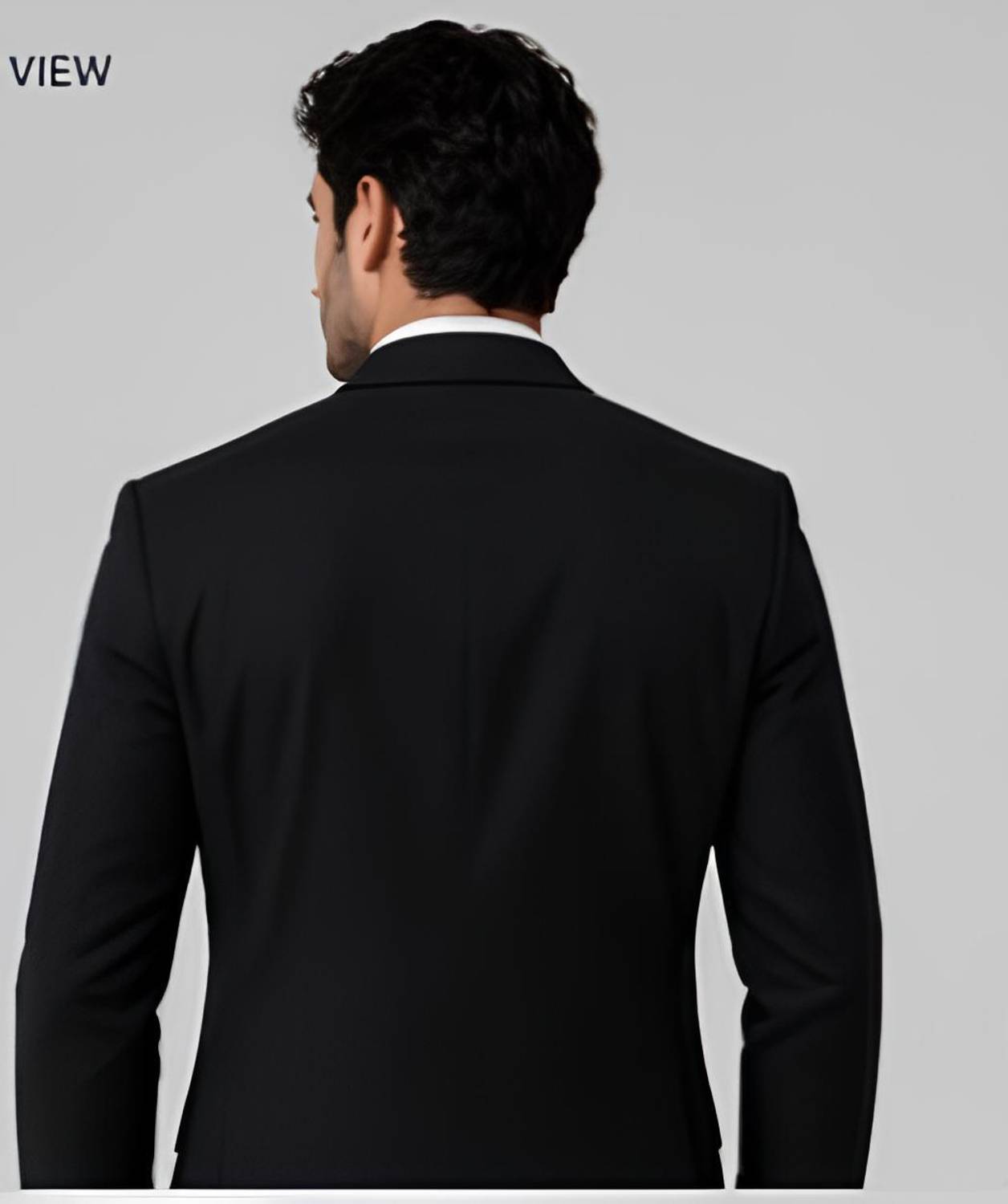 KOAT MAN Solid Black Blazer - Image 2