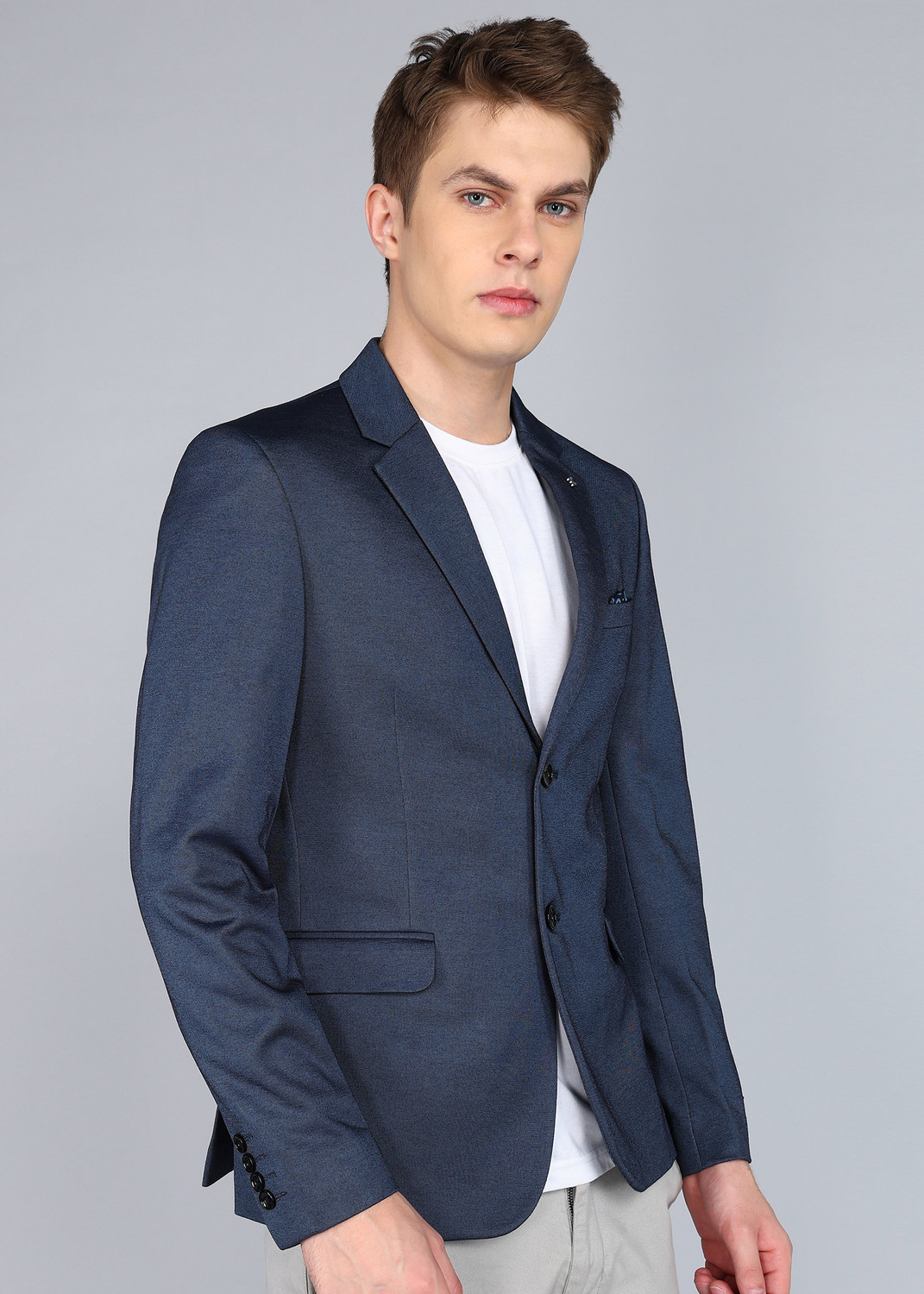 Image of KILLER Solid Single Breasted Casual Men Blazer