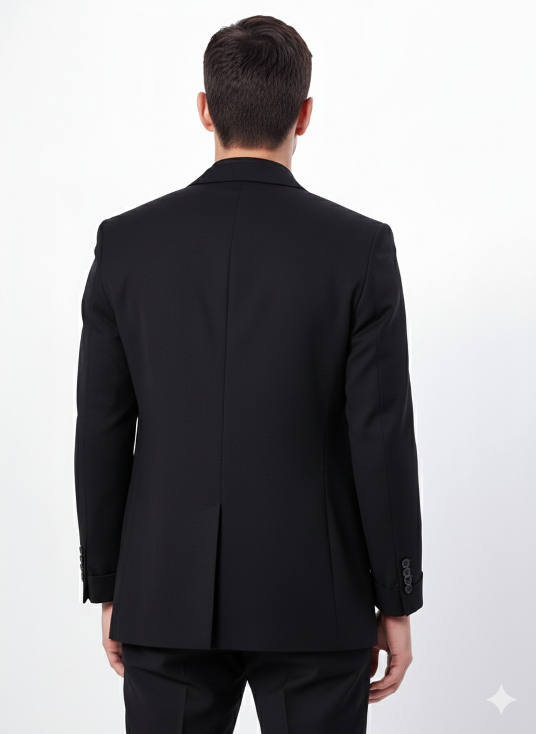 Image of CADMON Solid Single Breasted Wedding Men Blazer