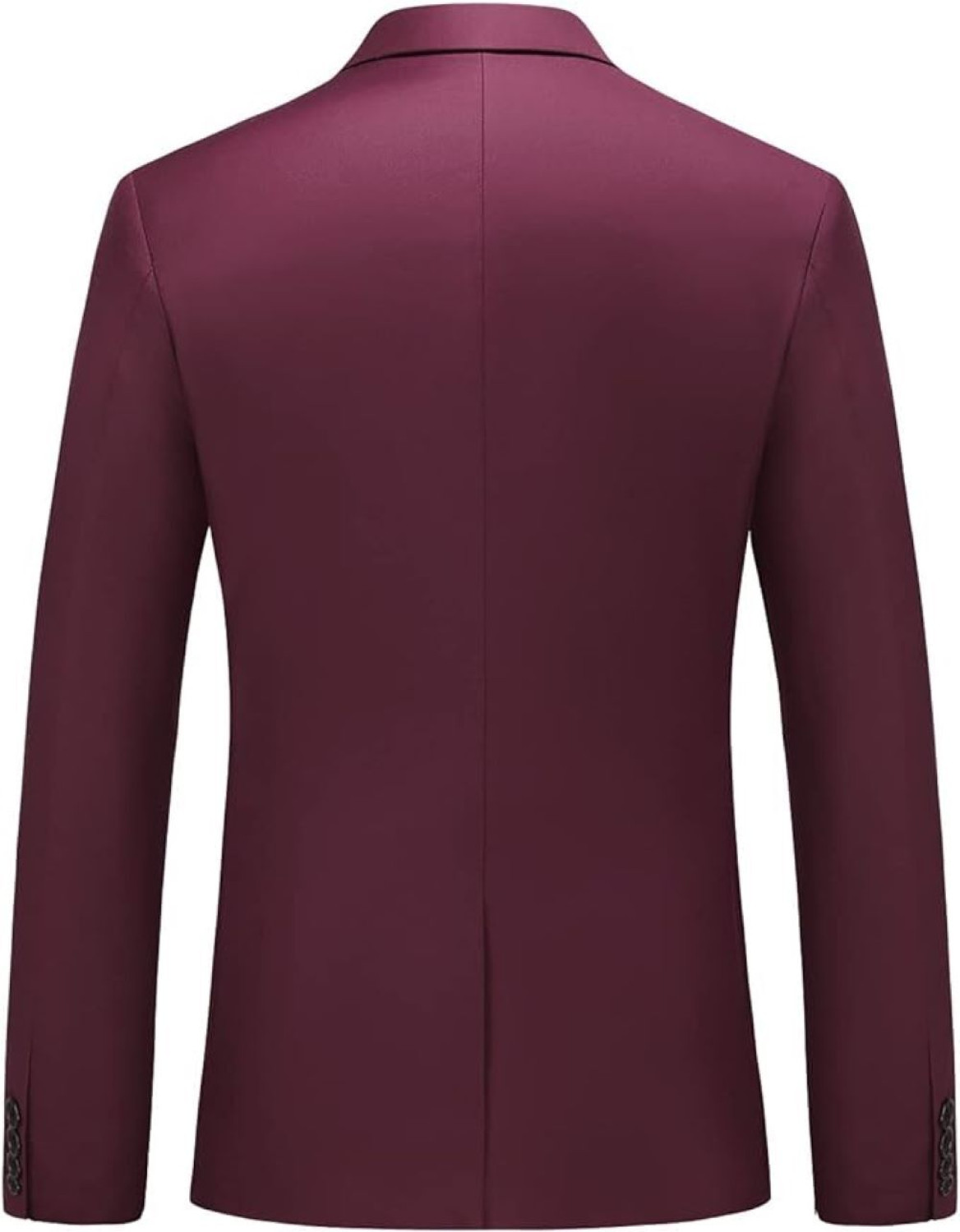 Image of FIVEFEB Solid Single Breasted Formal Men Blazer