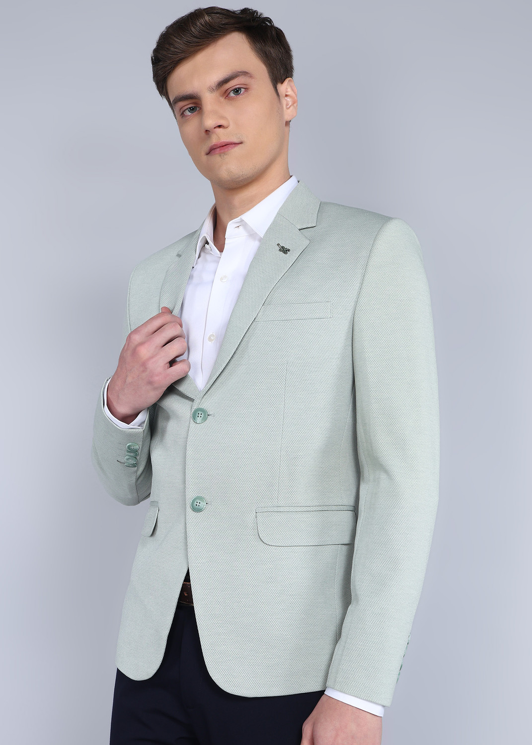Image of KILLER Solid Single Breasted Casual Men Blazer