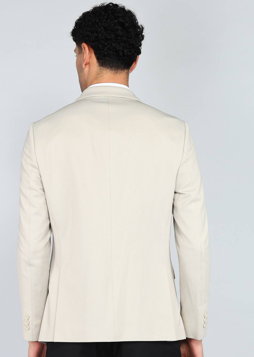 PETER ENGLAND Solid Tuxedo Style Blazer - Image 4