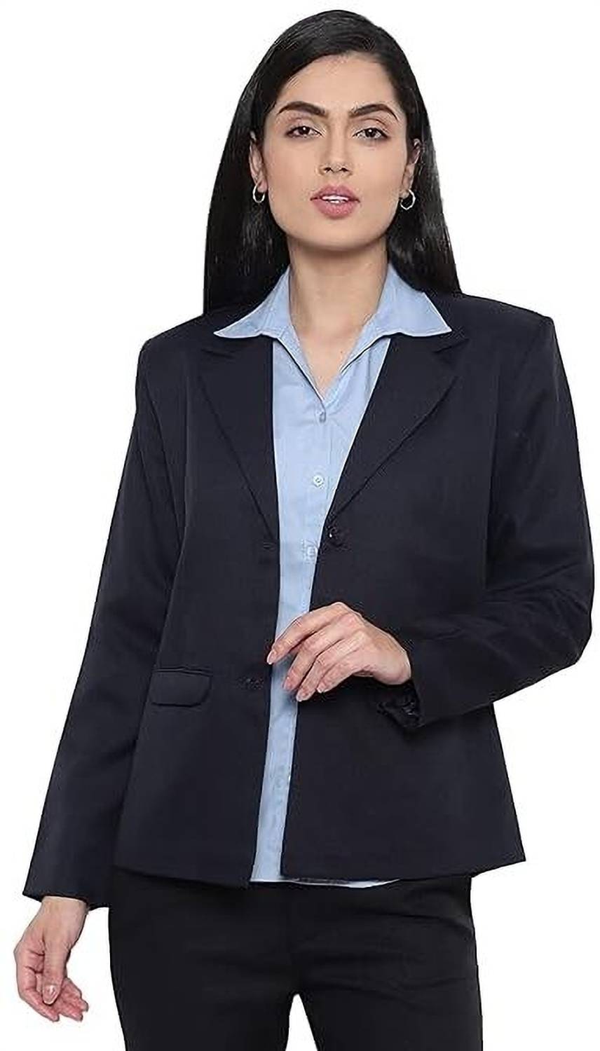 NAIDA Solid, Self Design Single Breasted Casual, Festive, Formal, Party, Sports, Wedding, Lounge Wear Women Blazer