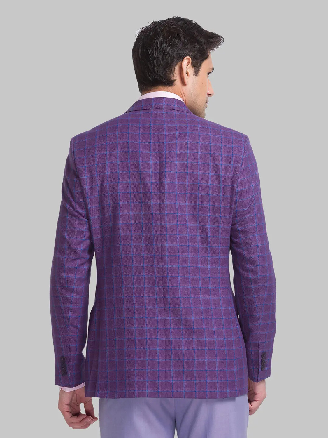 Image of Raymond Checkered Single Breasted Casual Men Blazer