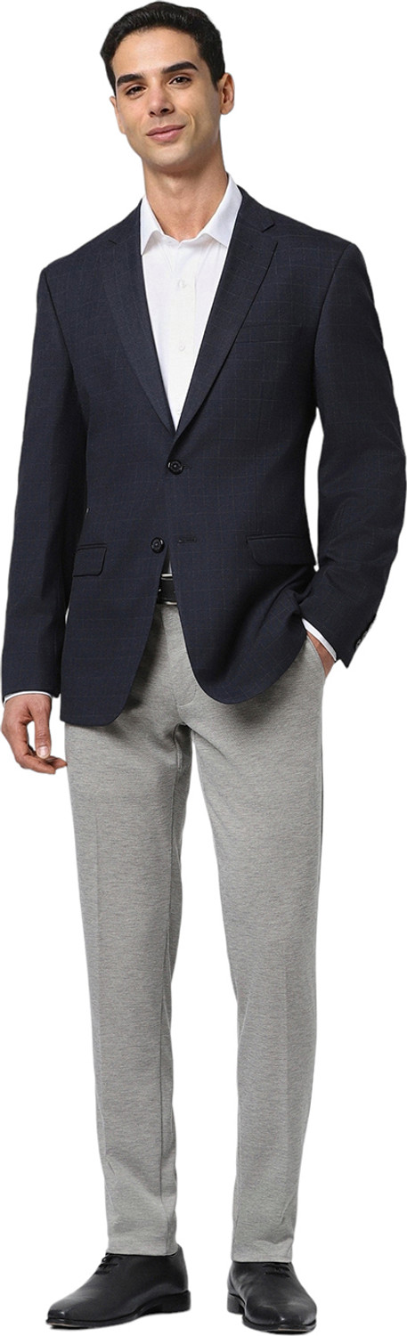Image of PETER ENGLAND Checkered Tuxedo Style Formal Men Blazer