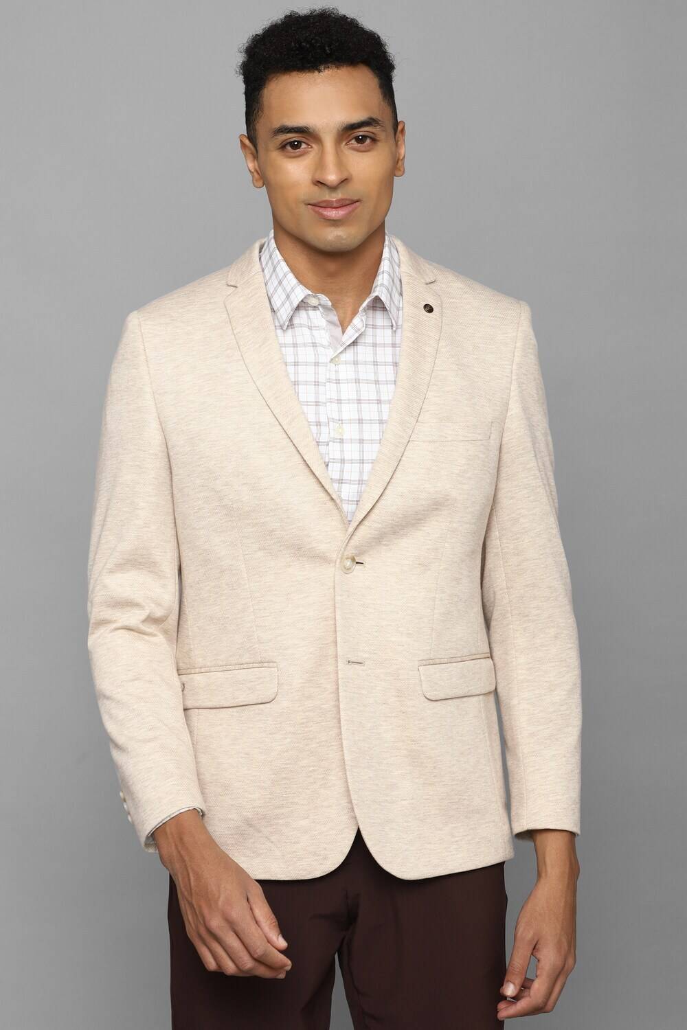 Allen Solly Solid Single Breasted Casual Men Blazer