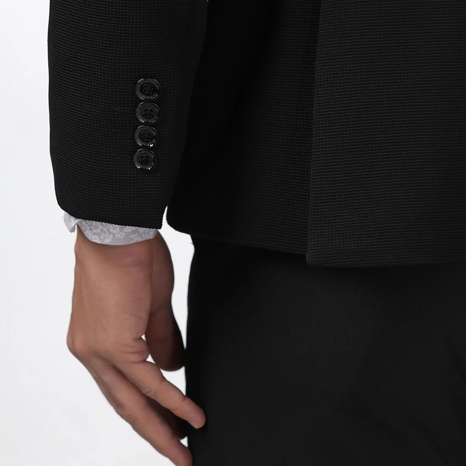 Image of Blackberrys Solid Single Breasted Formal Men Blazer