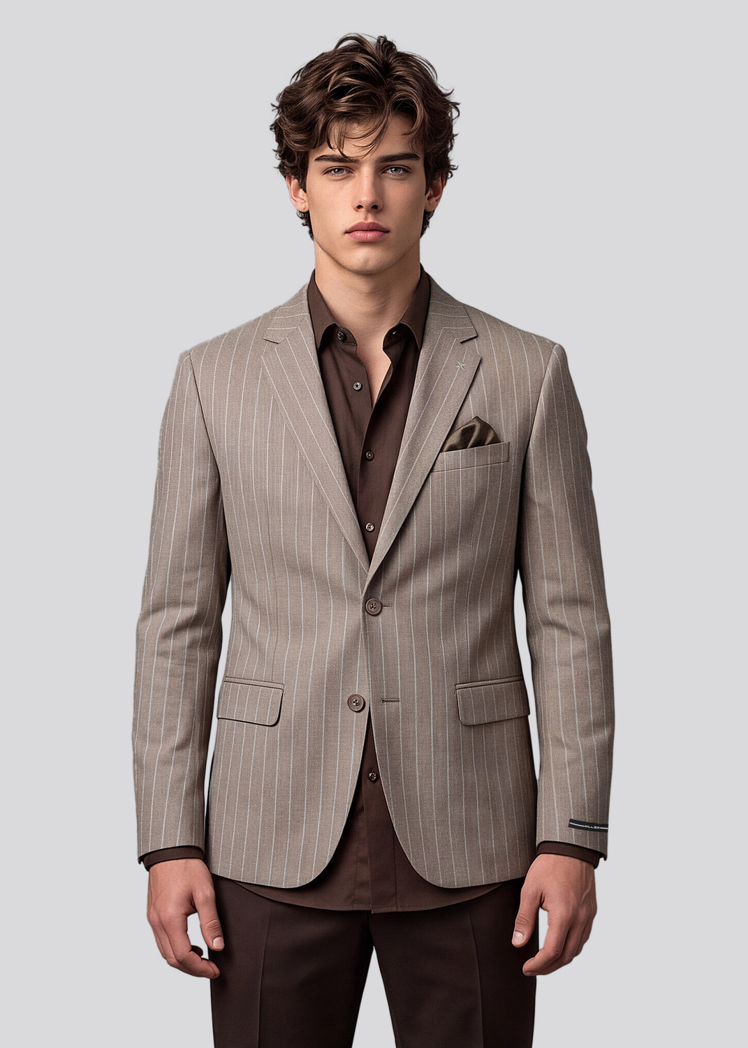 Image of KILLER Striped Single Breasted Casual Men Blazer