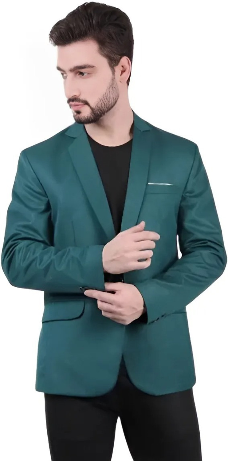 Image of Fijuca Fashion Solid Single Breasted Casual, Formal, Party, Festive & Wedding Men Blazer