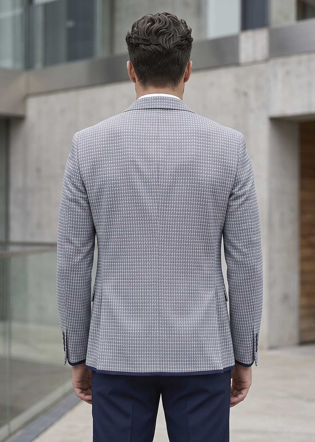 Image of KILLER Self Design Single Breasted Casual Men Blazer