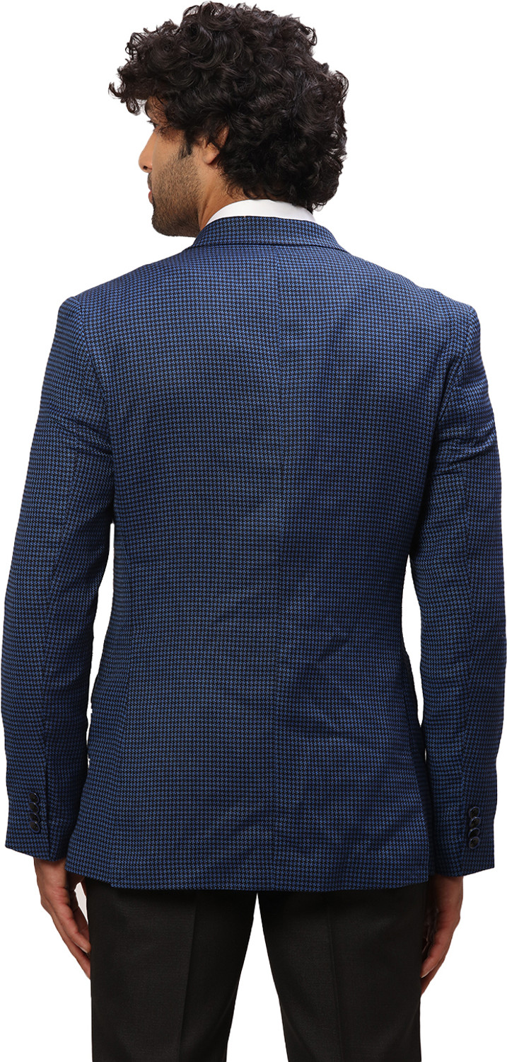 Image of PARK AVENUE Self Design Single Breasted Formal Men Blazer