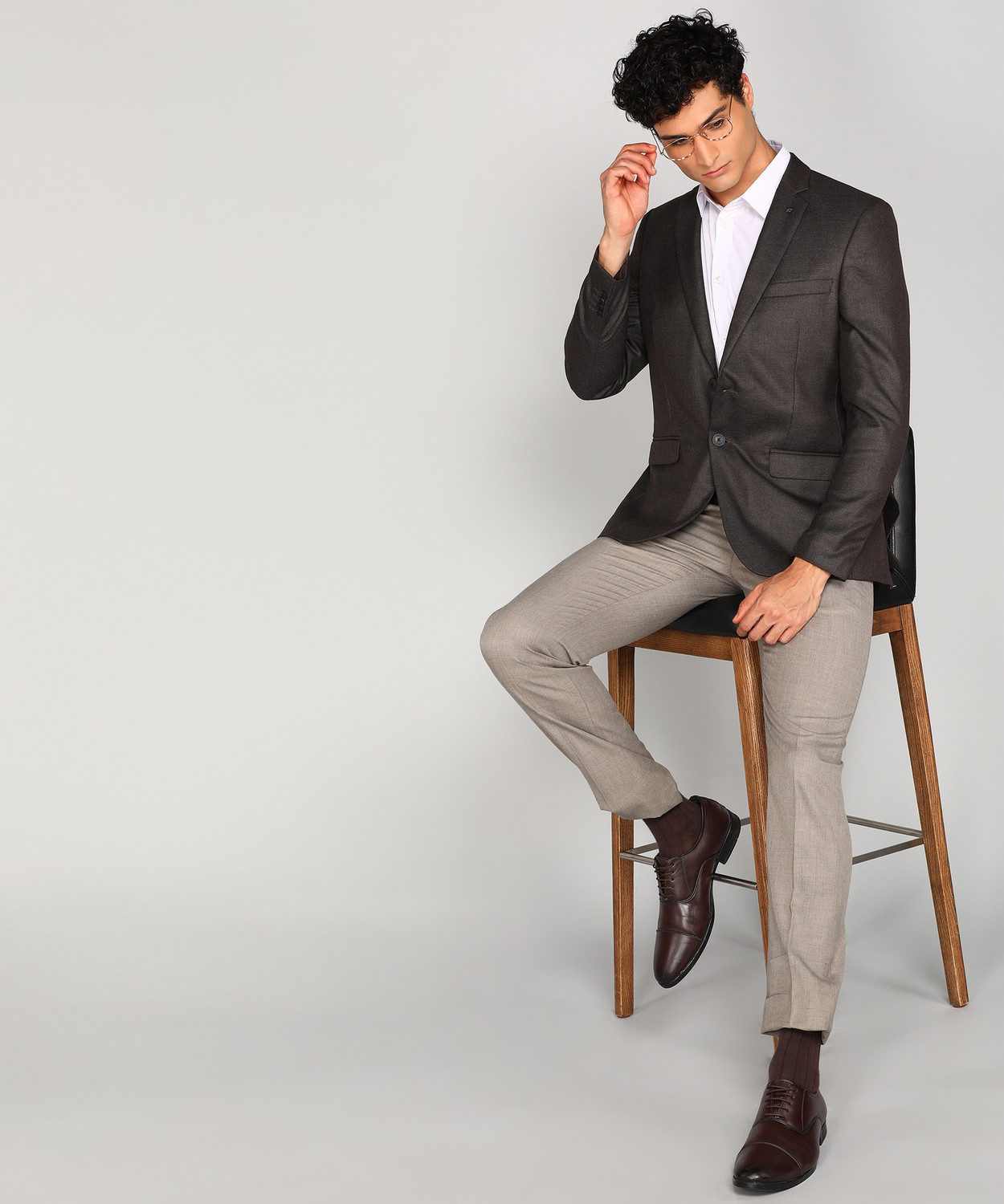 Image of Raymond Solid Single Breasted Formal Men Blazer