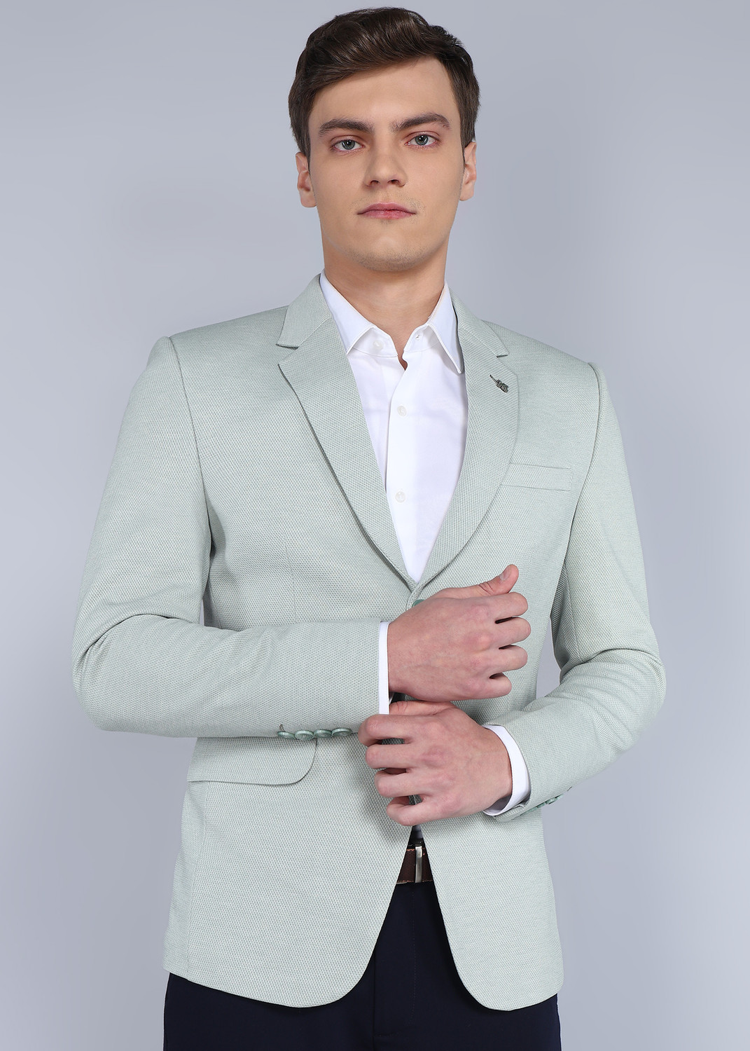Image of KILLER Solid Single Breasted Casual Men Blazer