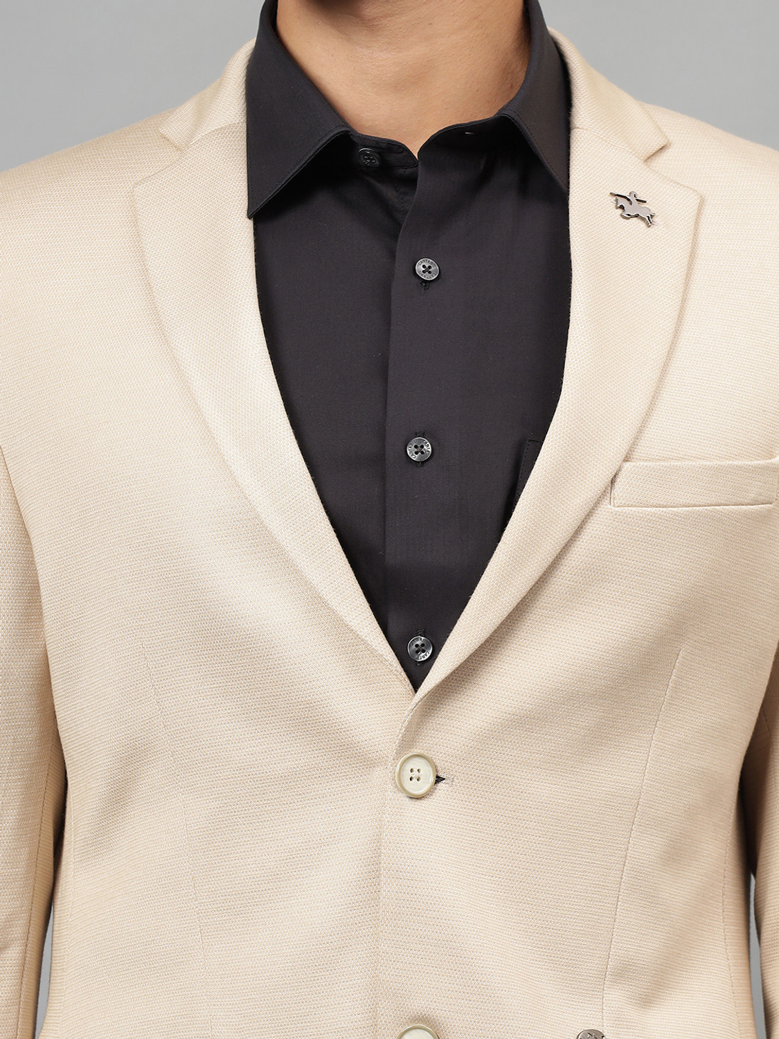 Image of CANTABIL Solid Single Breasted Casual Men Blazer