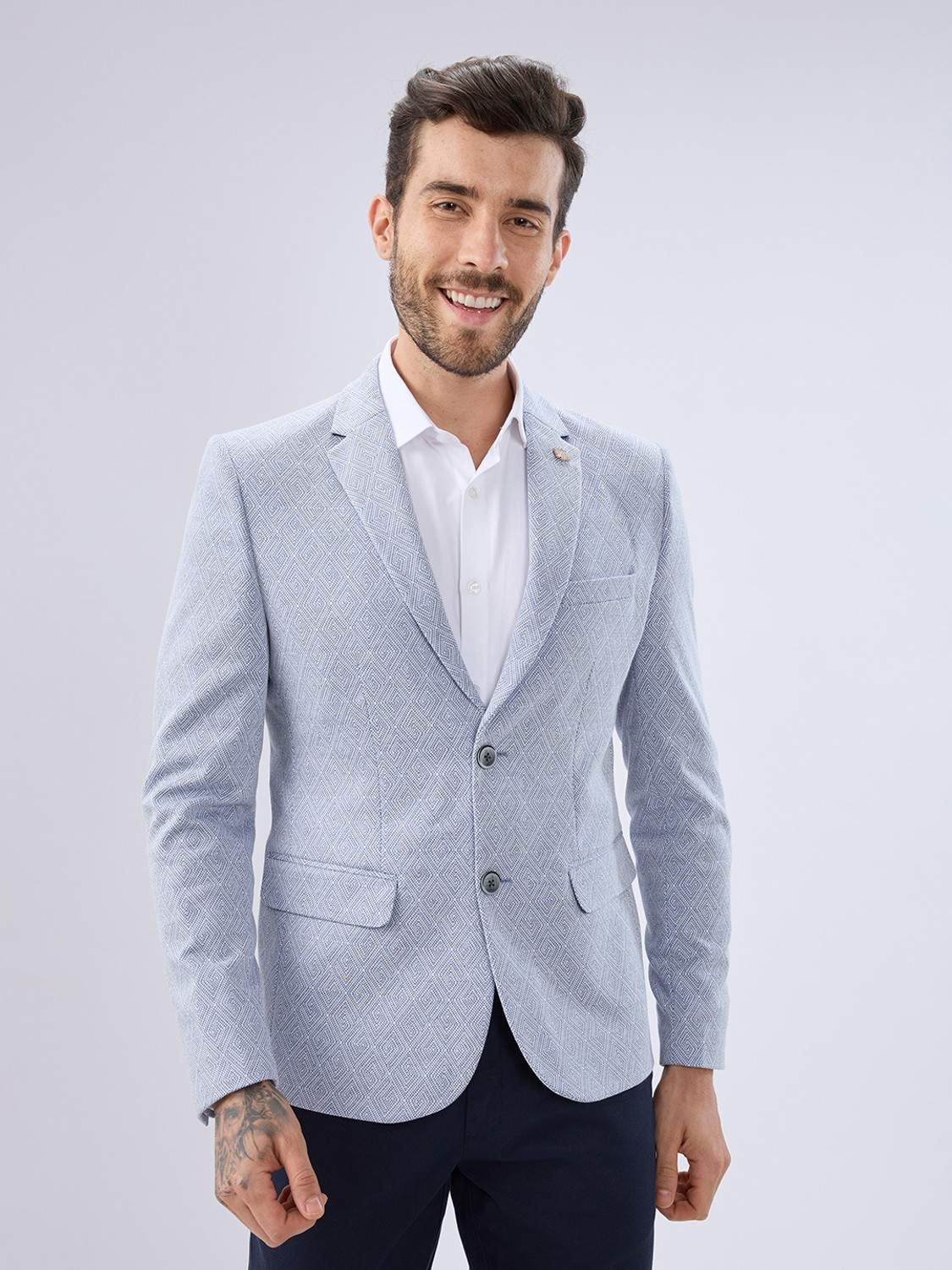 Image of KILLER Printed Single Breasted Casual Men Blazer