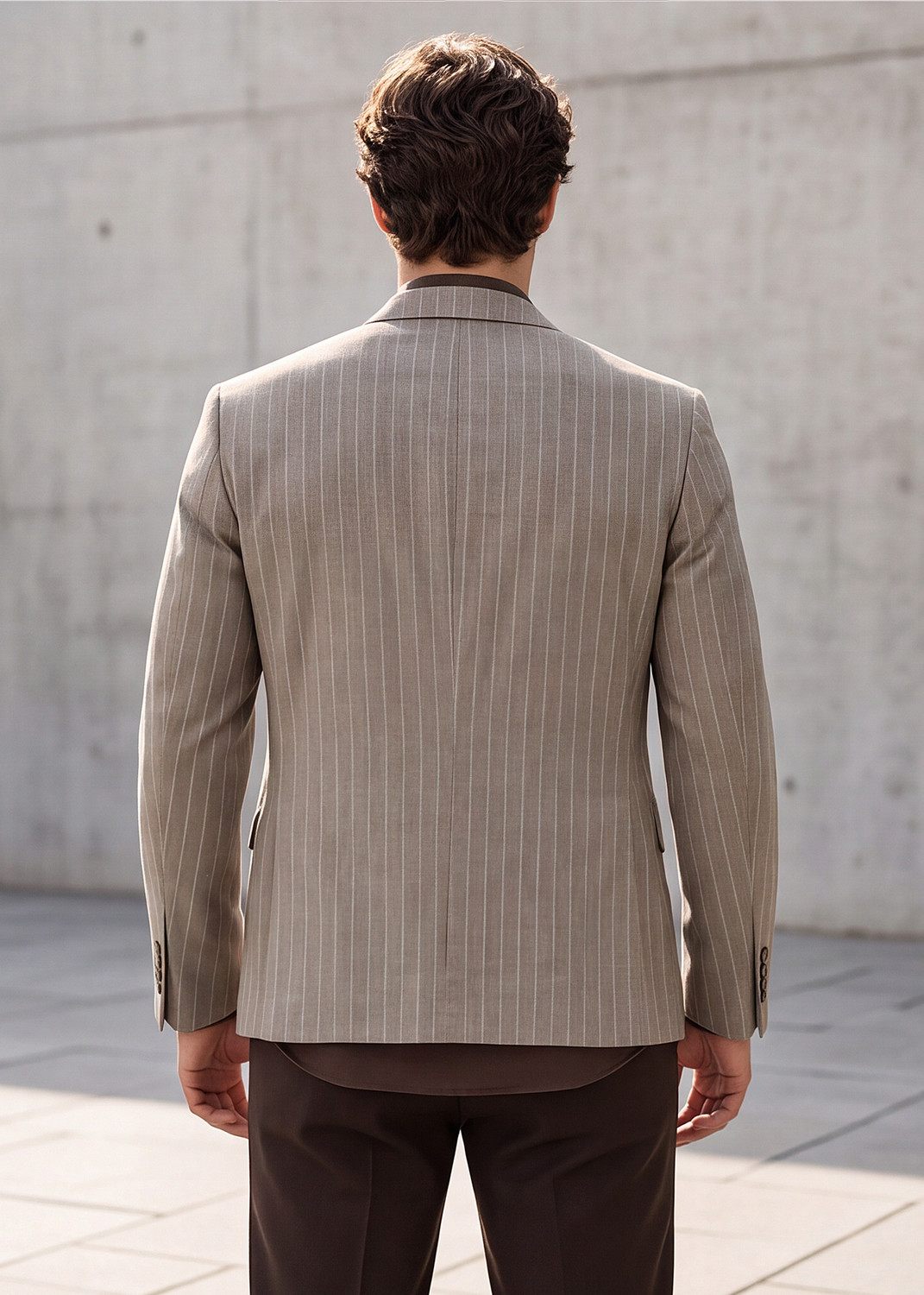 Image of KILLER Striped Single Breasted Casual Men Blazer
