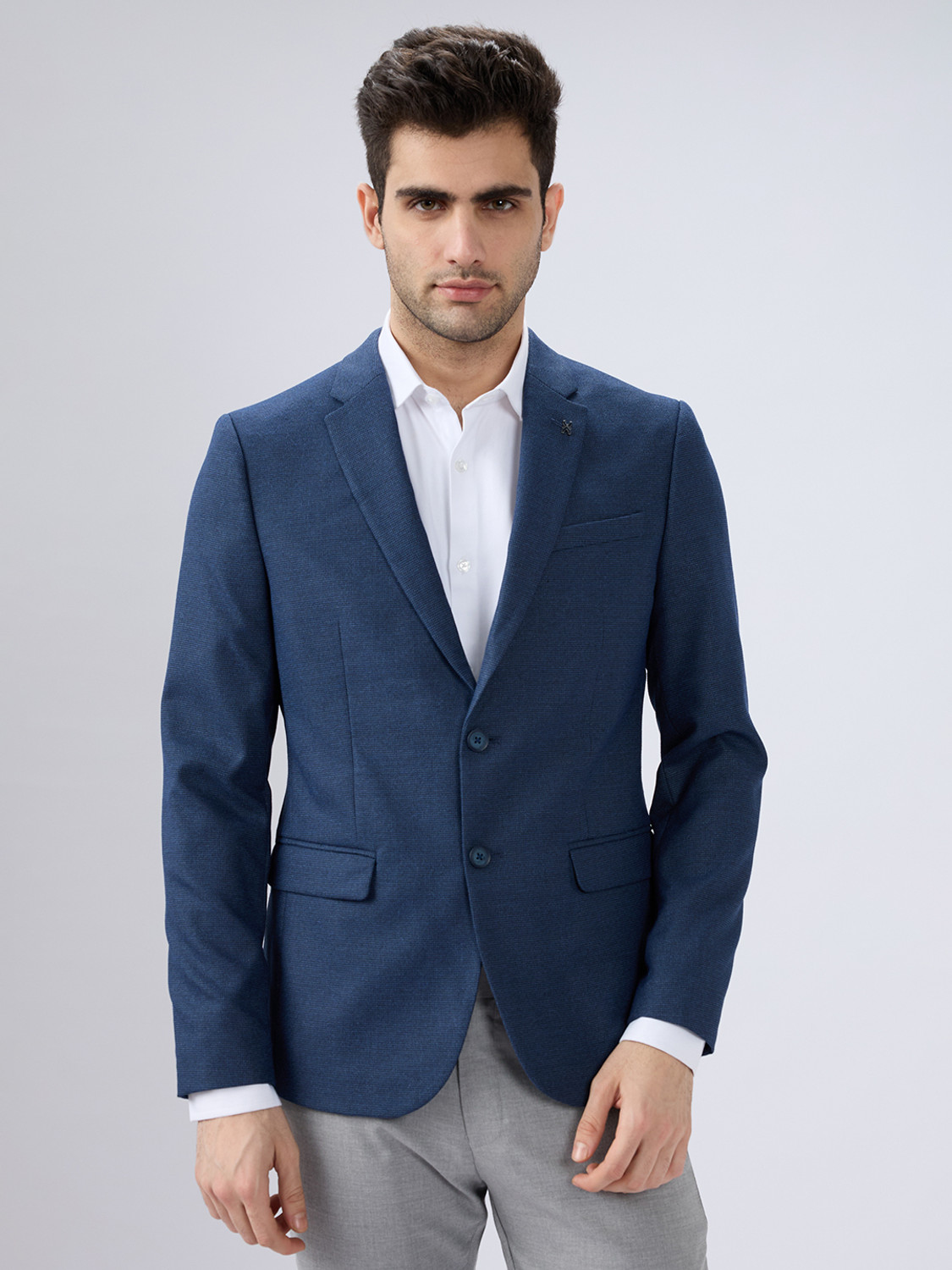 Image of KILLER Solid Single Breasted Casual Men Blazer