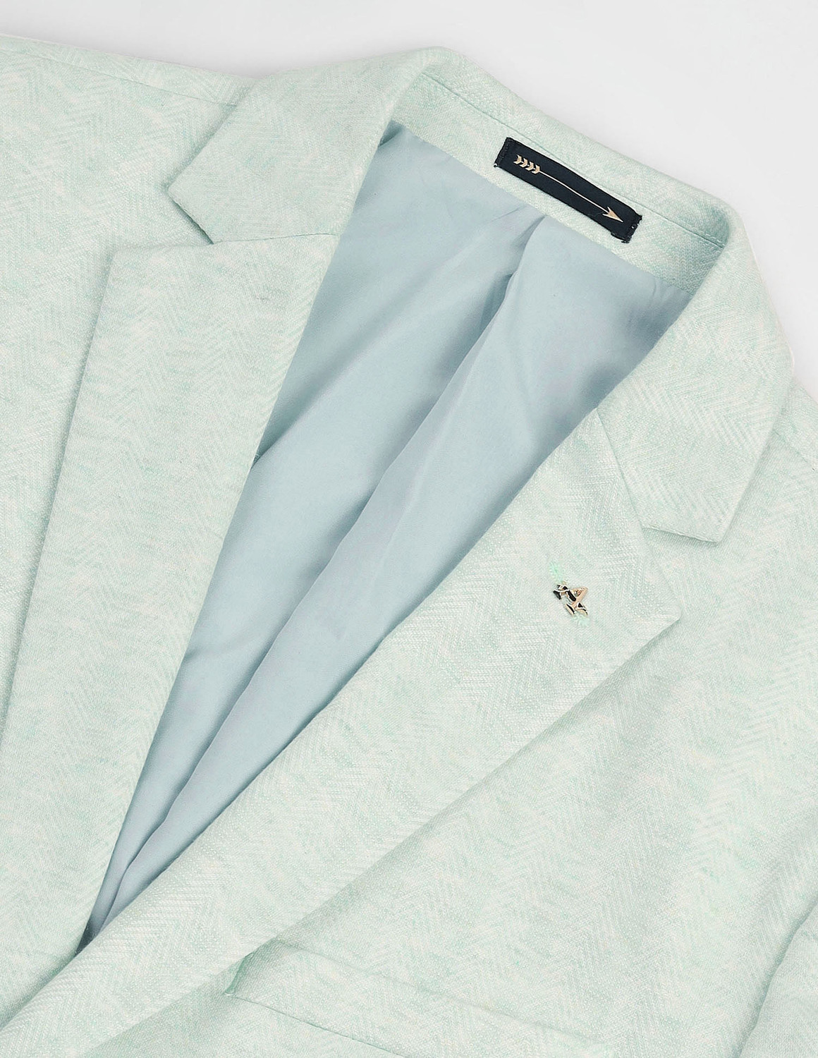 Image of ARROW Self Design Single Breasted Formal Men Blazer
