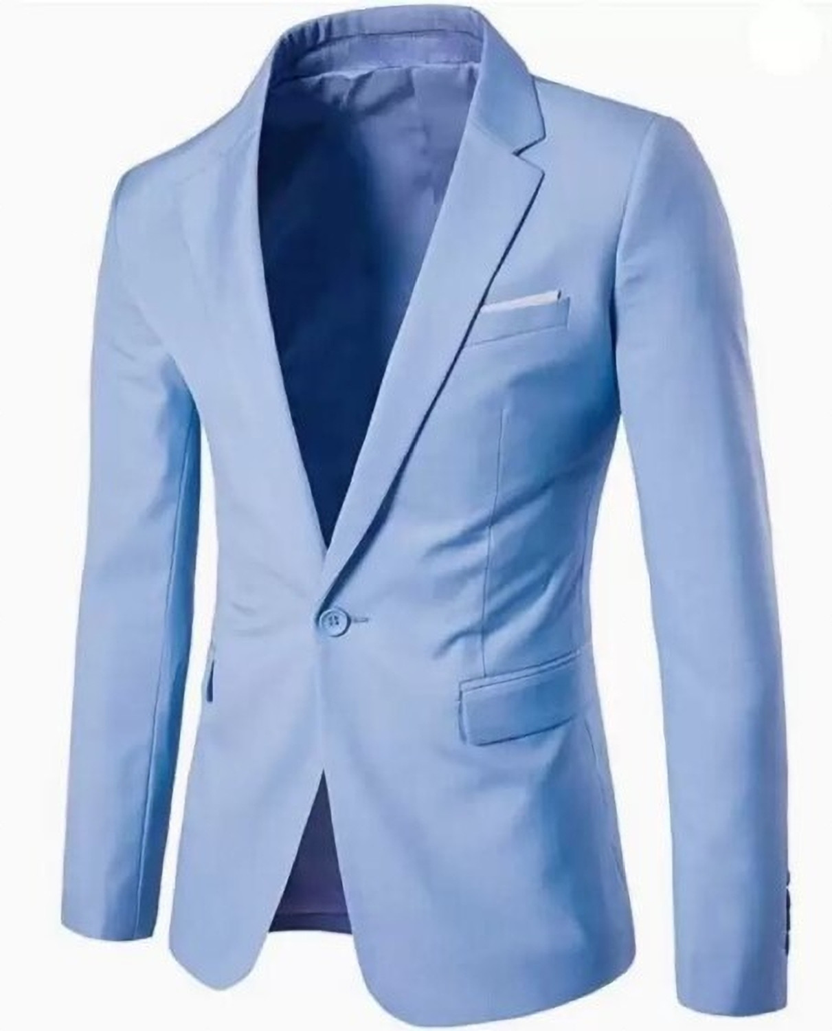 Image of HUMJOLI MENS WEAR Solid Single Breasted Casual, Formal, Party, Festive & Wedding Men Blazer