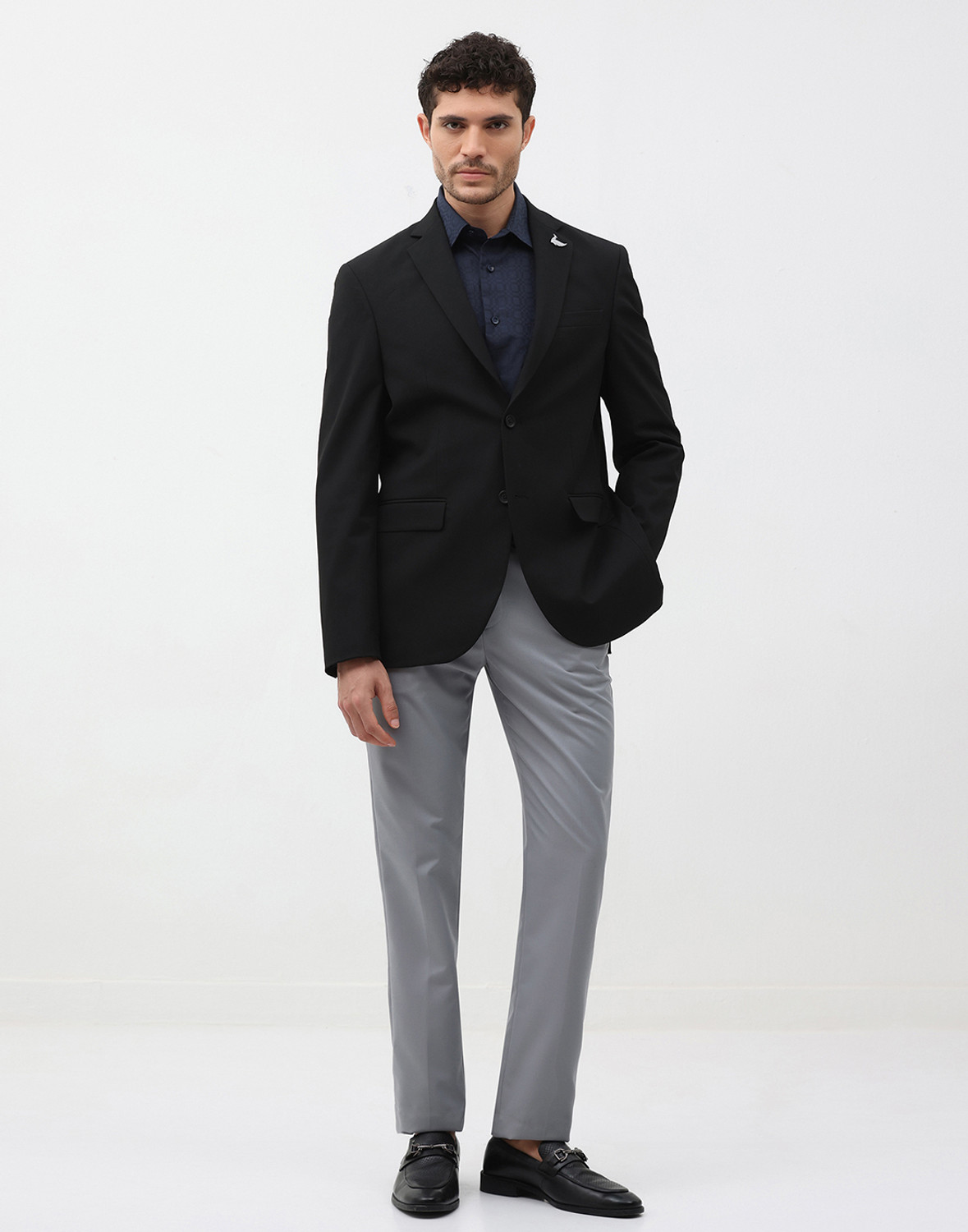 Image of Blackberrys Woven Single Breasted Formal Men Blazer