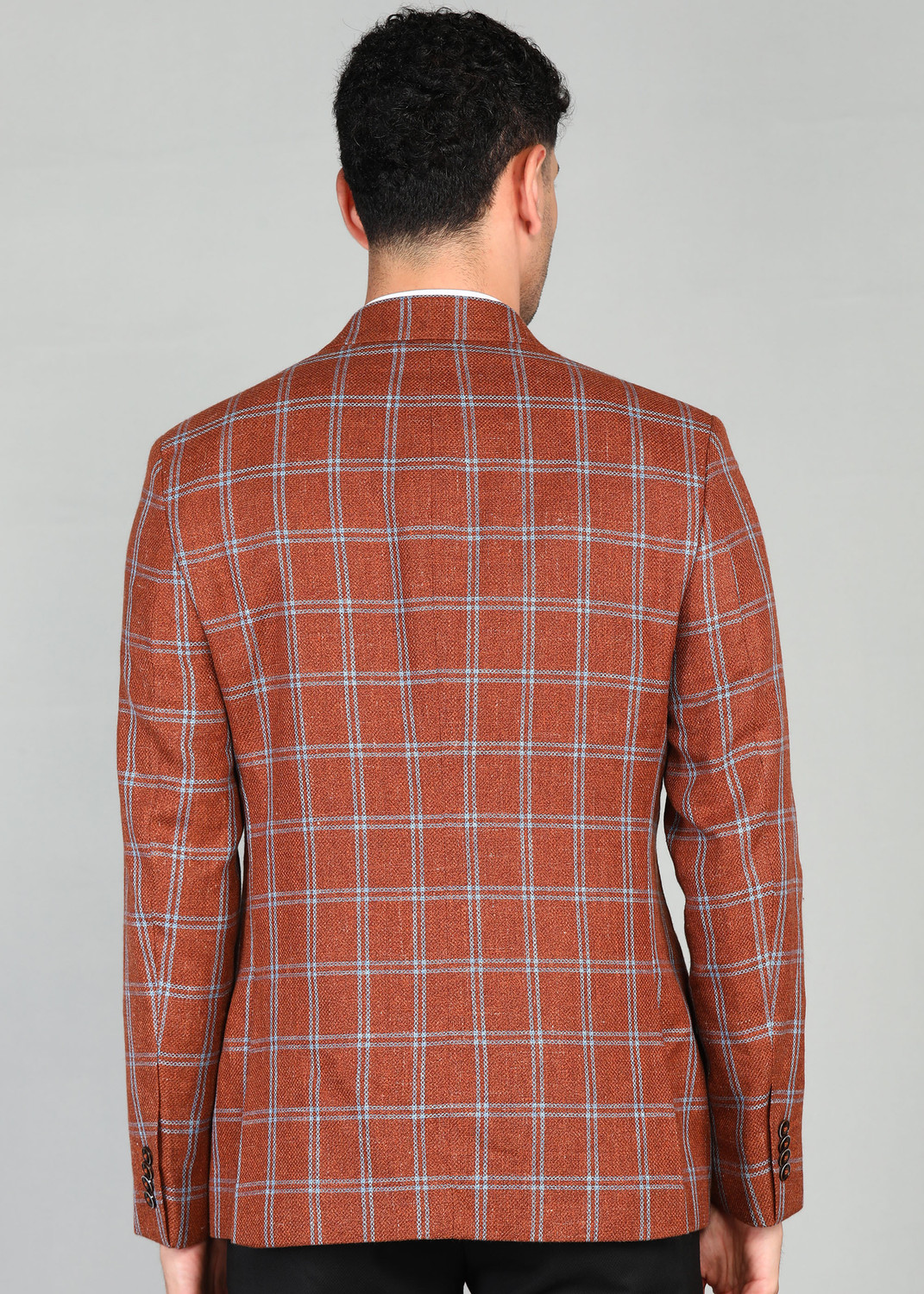 Image of PARK AVENUE Checkered Single Breasted Formal Men Blazer