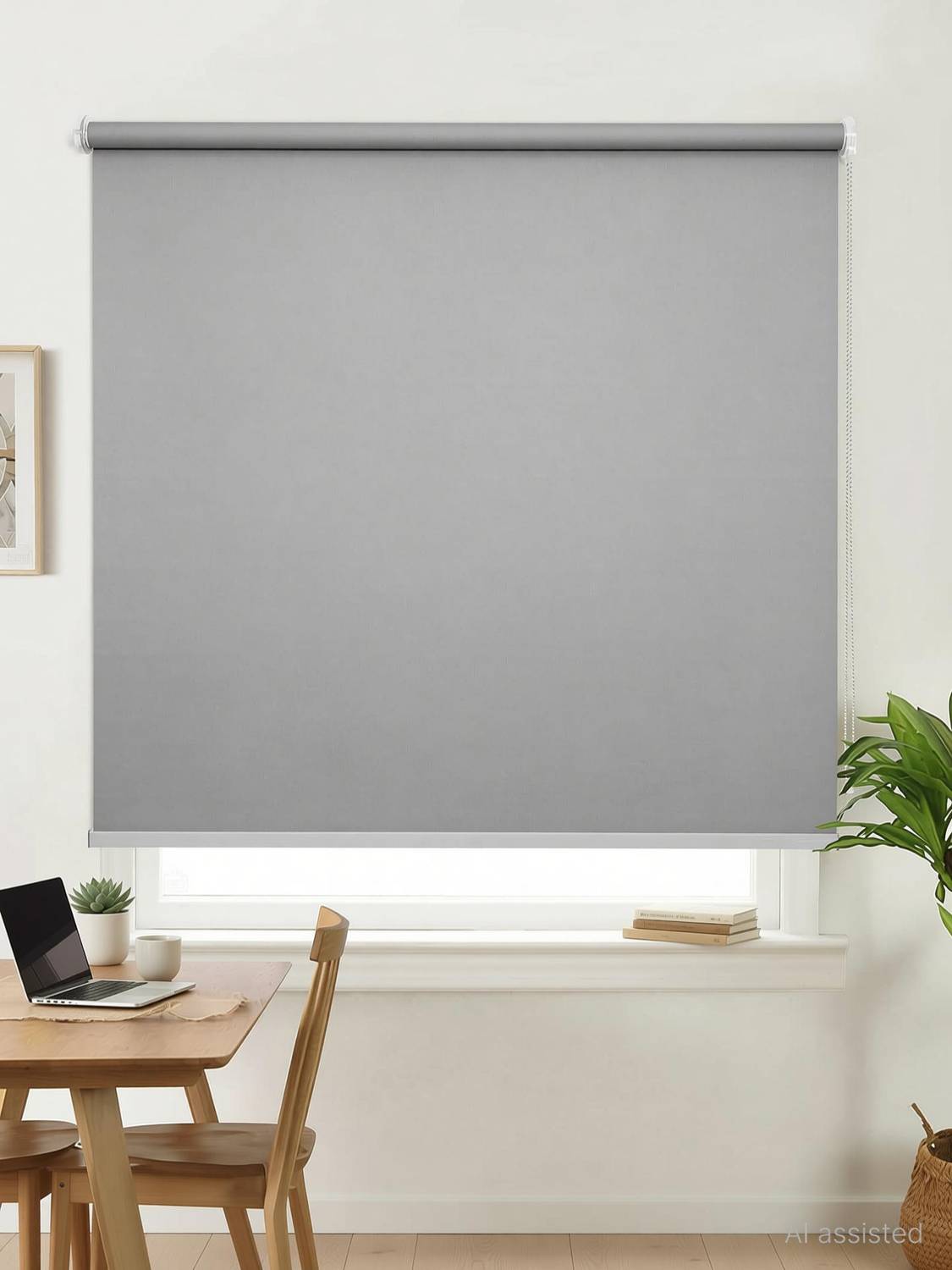 GD GC Roller Blind Cord Drawn On Window - Image 1