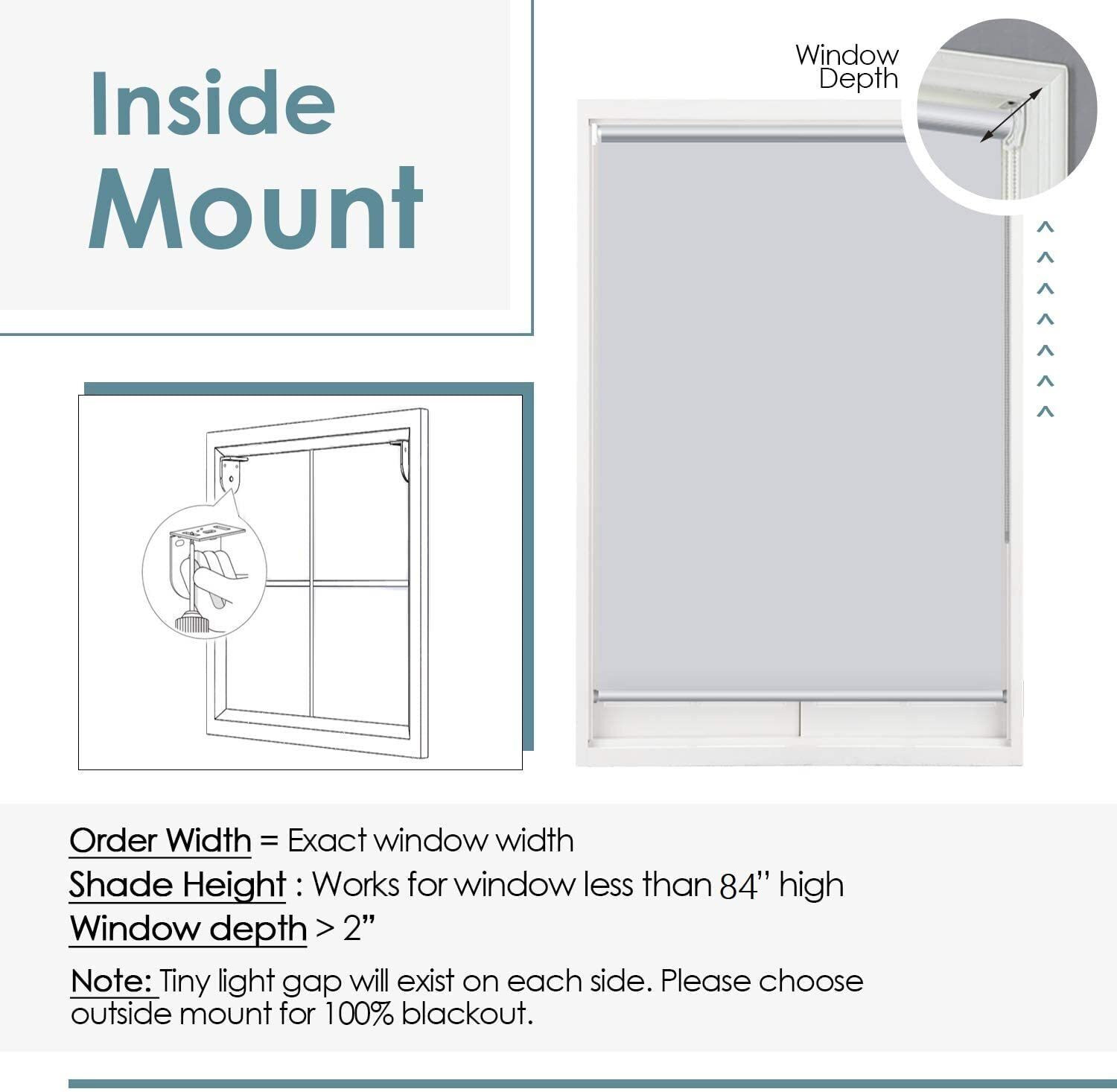 Image of Deco Window Roller Blind Cord Drawn In Window