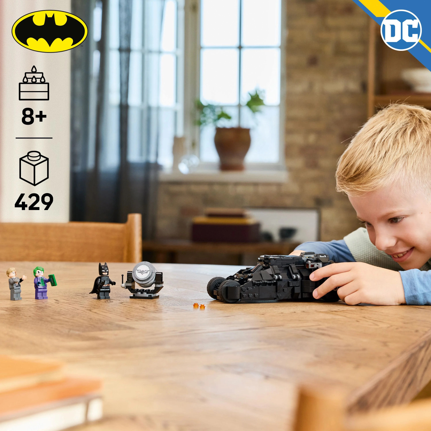 Image of LEGO DC Batman: Batman Tumbler vs.Two-Face & The Joker Toy Car 76303 building blocks