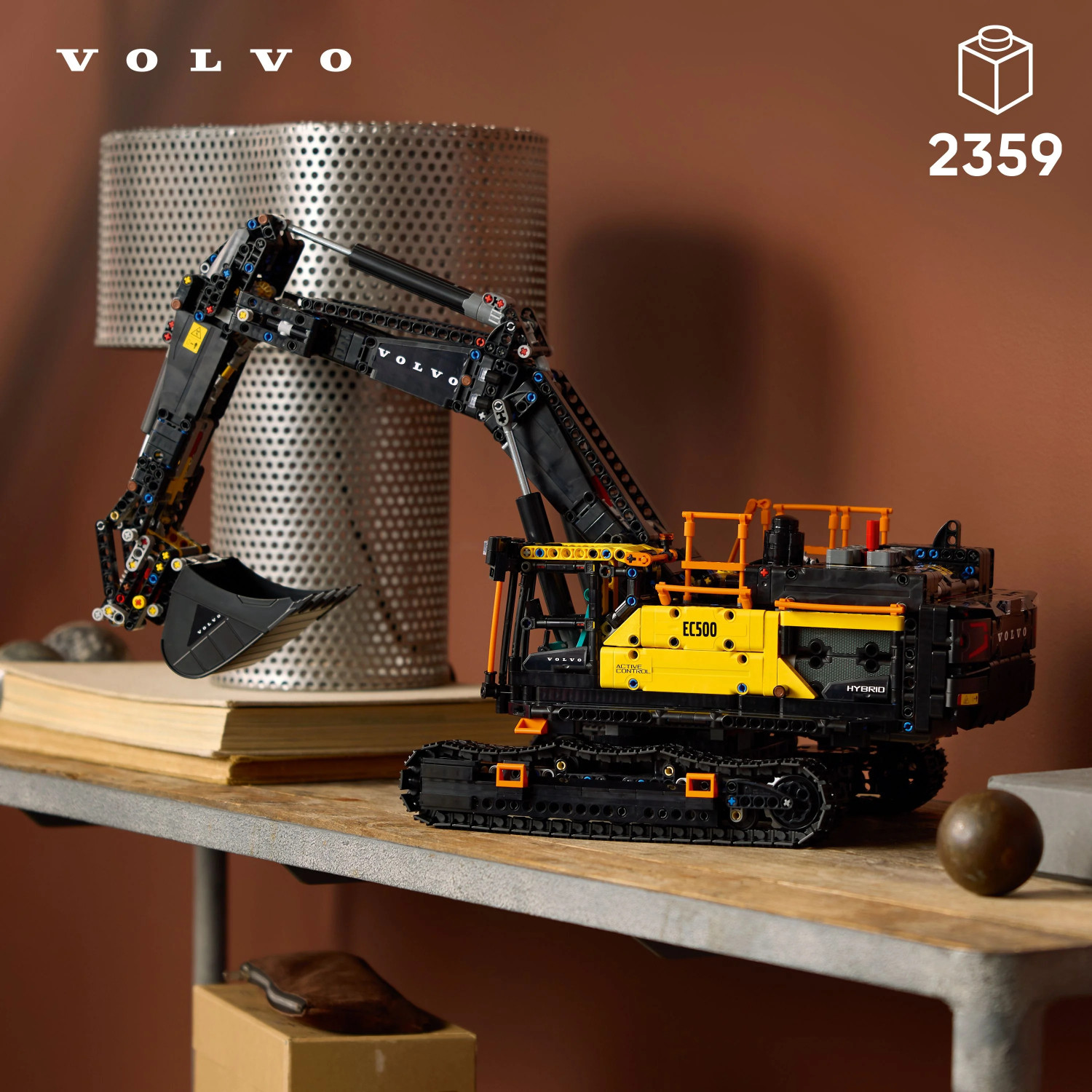 Image of LEGO Technic Volvo EC500 Hybrid Excavator Set, Gift for Adults 42215