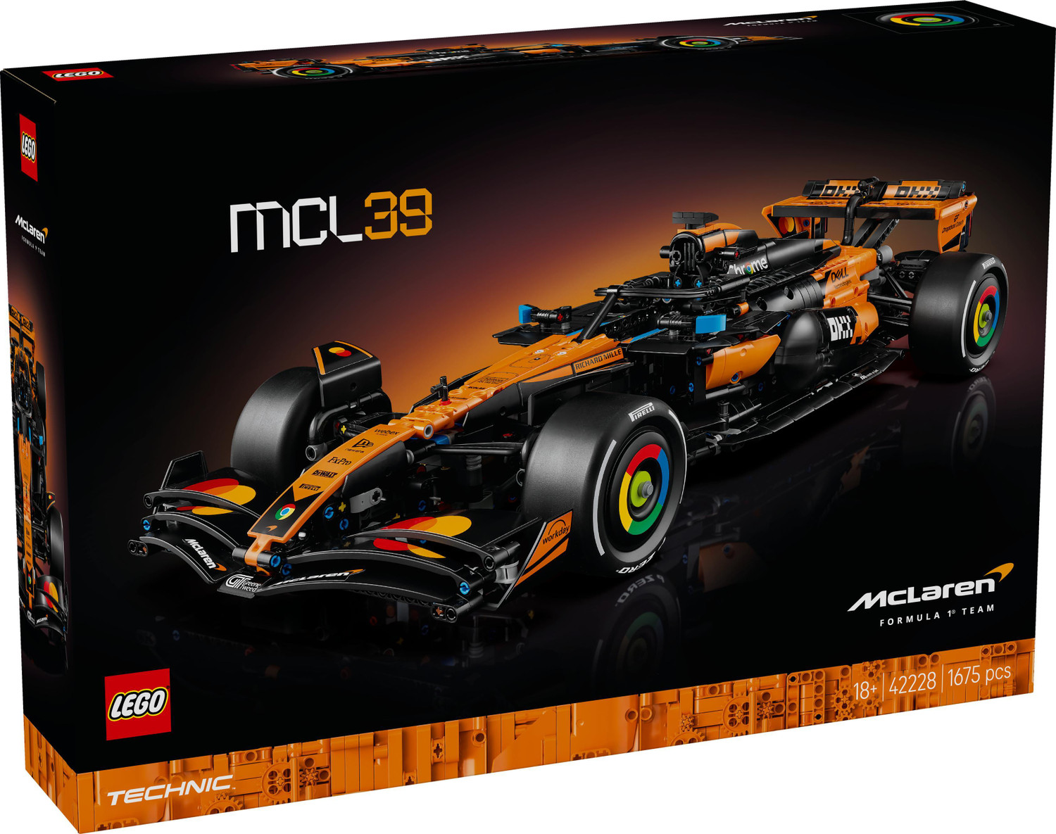 Image of LEGO Technic McLaren MCL39 F1 Car Building Set Gift 42228
