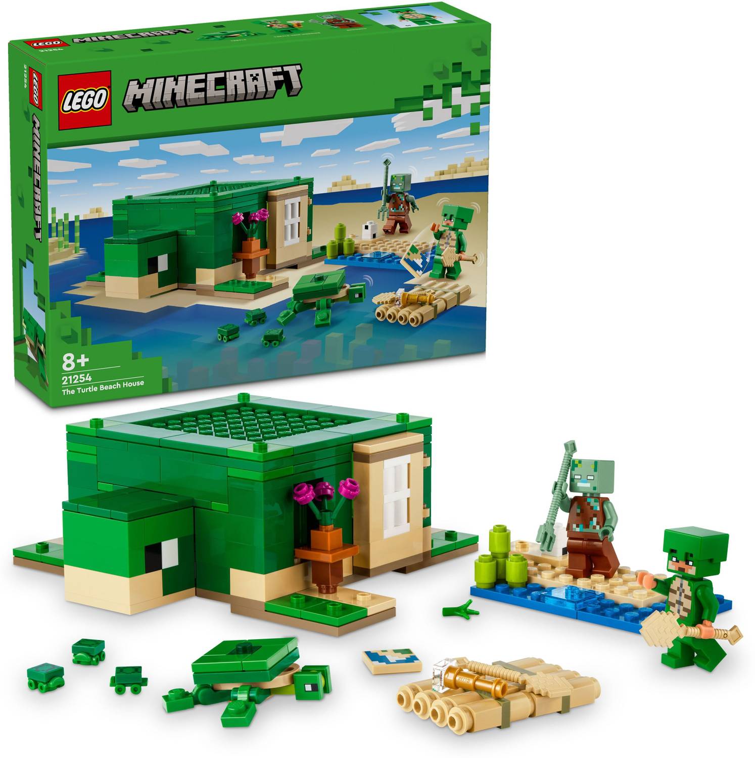 LEGO Minecraft The Turtle Beach House Model 21254 ( 234 Pieces