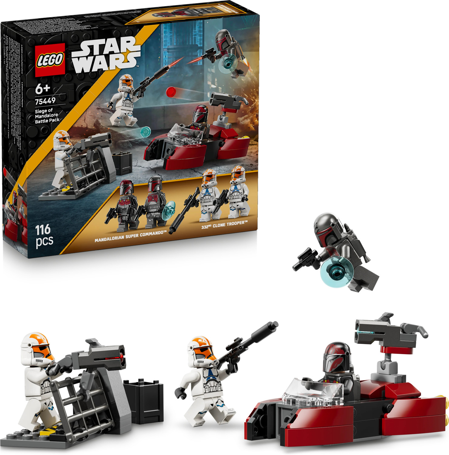 Image of LEGO Star Wars Siege of Mandalore Battle Pack Set 75449